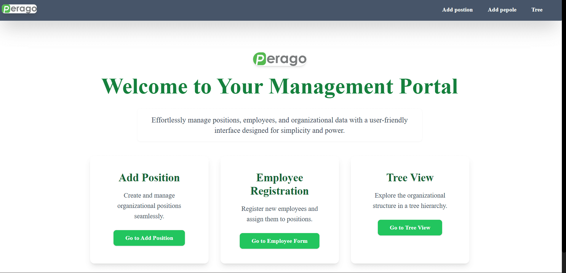 Perago Employee Hierarchy