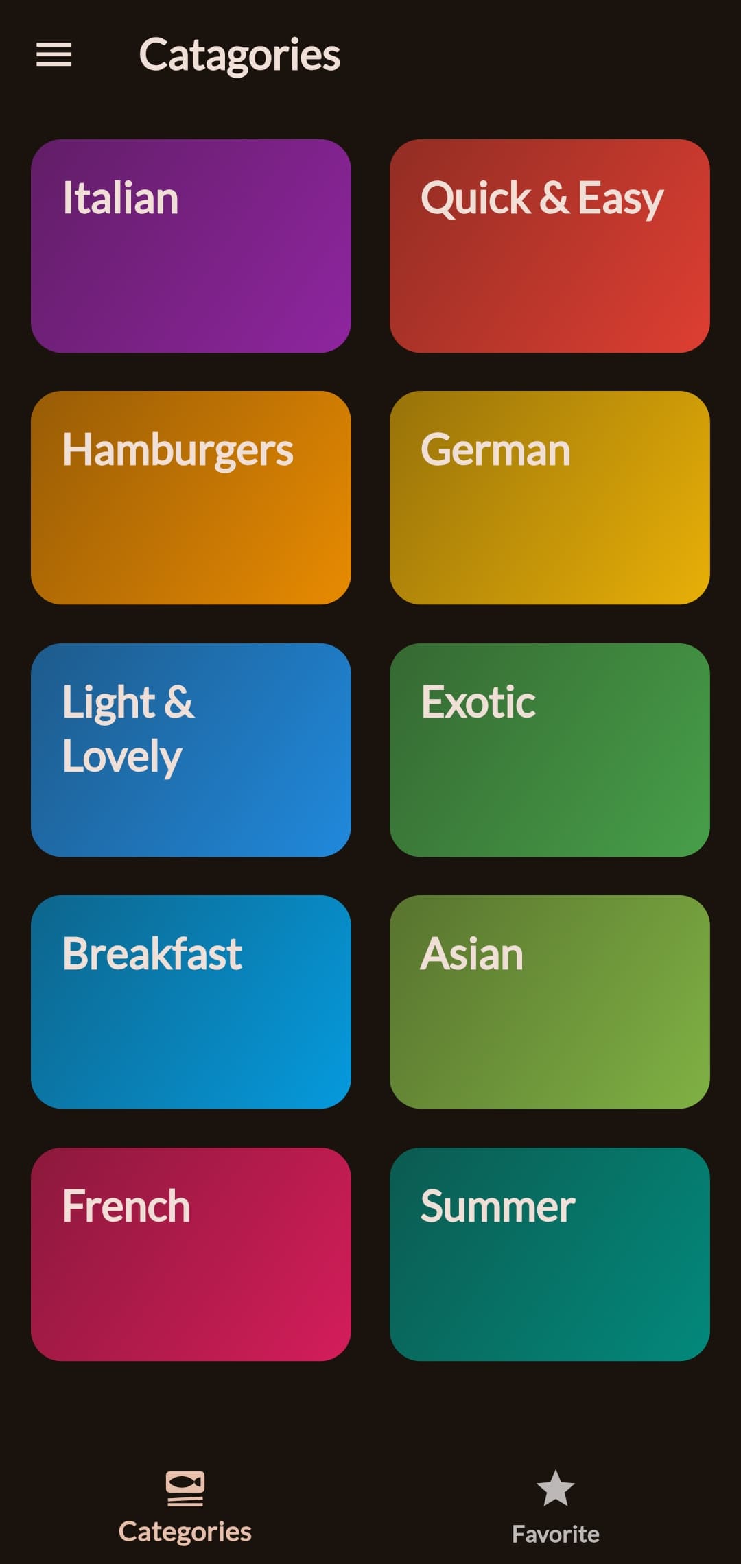 Meal Planning App